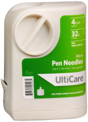ULTIGUARD SAFEPAK PEN-NDL 4MM 32G 100CT