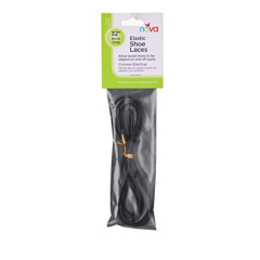 ELASTIC SHOELACE PA-1005 32" BLACK NOVA