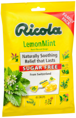 RICOLA BAG SUGAR FREE LEMON MNT 45CT
