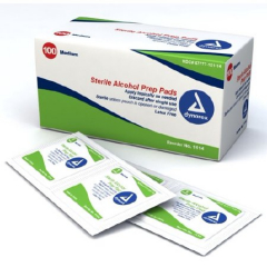 ALCOHOL PREP PAD STERILE 100CT DYN