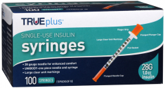 TRUEPLUS SYRINGE 1/2" 28GX1CC 100CT