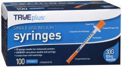 TRUEPLUS SYRINGE 5/16" 30GX1/2CC 100CT
