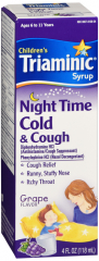 TRIAMINIC NITE COLD COUGH GRAPE 4OZ