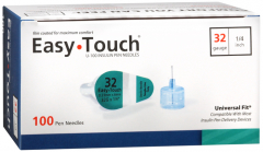 EASY TOUCH PEN NEEDLE 32G 1/4" 100CT