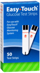 EASY TOUCH GLUCOSE TEST STRIP 50CT