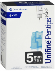 UNIFINE PENTIPS PLUS 5MM X 31G 100CT