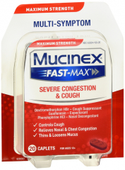 MUCINEX FAST MAX SEV CONGES/COUGH CPL 20