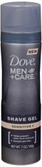 DOVE MENS SENSITIVE SHAVE GEL 7OZ