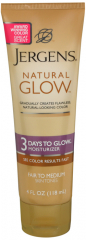 JERGENS NAT GLOW LOTION FAIR/MED 4OZ