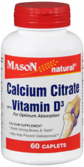CALCIUM CITRAT W/D 315MG CPL 60CT MASON