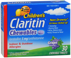 CLARITIN CHILD 5MG CHEW GRAPE 30CT