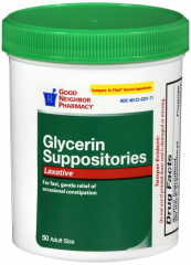 GNP GLYCERINE SUPPOSITORY ADULT 50CT
