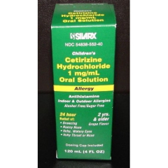 CETIRIZINE HCL 1 MG-ML SOL 118 ML