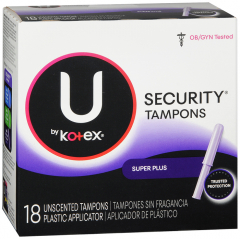 KOTEX SECURITY TAMPON SUPER PLUS 18CT