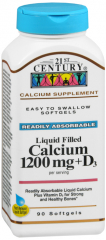 CALCIUM 600MG +D GELCAP 90CT 21ST CENT