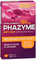 PHAZYME ULTRA 180MG SOFTGEL 12CT