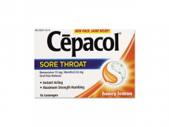 CEPACOL ES LOZ SORE THRT HONEY LEM 16CT