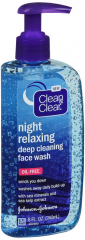 CLEAN & CLEAR NIGHT RELAXING FACE WASH 8