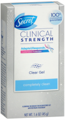SECRET CLINICAL CLEAR GEL COMP CLN 1.6OZ