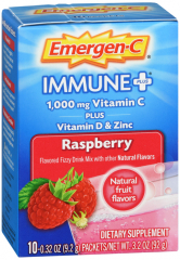 EMERGEN-C IMMUNE+RAPSBERRY PWD 10CT
