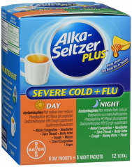ALKA-SELTZER PLUS D/N CLD&FLU PWD 12CT