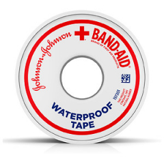 BAND AID TAPE WATERPROOF 1 IN X 10 YD
