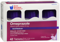 GNP OMEPRAZOLE WLDBRY 20MG BTL TAB 42CT