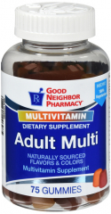 GNP ADULT MULTIVITAMIN ASST'D GUMMY 75CT