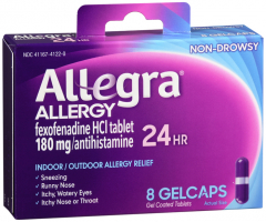 ALLEGRA OTC 24HR 180MG GELCAP 8CT