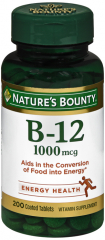 B-12 1000 MCG VALUE SIZE TABLET 200CT NB