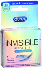 DUREX INVISBLE CONDOM 3CT