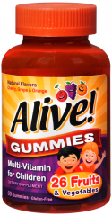 ALIVE KIDS MULTI GUMMY 60CT NATURES WAY