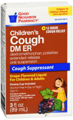 GNP COUGH DM CHILD GRAPE 30MG ER SUS 3OZ