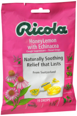 RICOLA BAG HNY LEM ECHINACEA LOZ 19CT