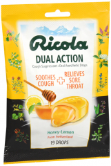 RICOLA DUAL ACTION HONEY LEMON 19CT