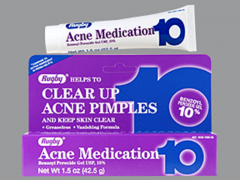 BENZOYL PEROXIDE 10% 42.5GM GEL RUGBY