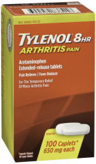 TYLENOL ARTHRITIS 8HR CAPLET 100CT