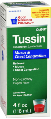 GNP TUSSIN MUCUS & CHEST CONG 4OZ