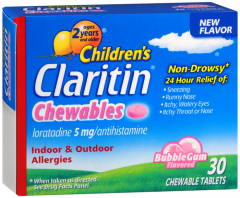 CLARITIN CHILD 5MG 24HR CHEW BUB 30CT