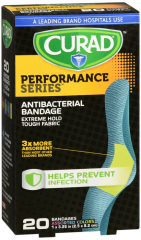 CURAD PERFORM SERIES ANTIBAC 1SZ 20CT