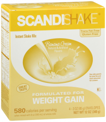 SCANDISHAKE POWDER SINGLE BANANA 4X3OZ