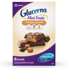 GLUCERNA BAR MINI CHOC CARAMEL 6X6CT