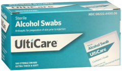 ALCOHOL SWAB 100CT ULTICARE