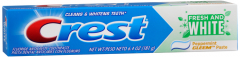 CREST FRESH & WHITE GLEEM PASTE 6.4OZ