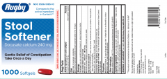 DOCUSATE CALCIUM 240MG SGC 1000 RUGBY