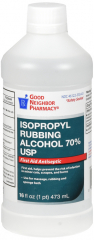 GNP ALCOHOL 70% ISOPROPYL USP 12X16OZ
