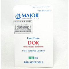 DOCUSATE SODIUM 100 MG SGC 100 UD