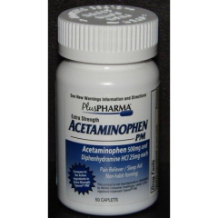 ACETAMINOPHEN PM 500MG CAPLETS 50CT
