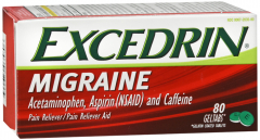 EXCEDRIN MIGRAINE GELTAB 80CT