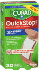 CURAD QUICK STOP BANDAGE .75X2.83IN 30CT